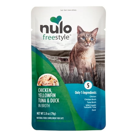 Nulo FreeStyle Cat Food Pouch - Chicken, Yellowfin Tuna & Duck in Broth - 2.8 oz