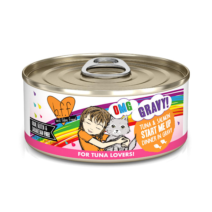B.F.F. OMG Start Me Up Tuna & Salmon Dinner in Gravy Wet ...
