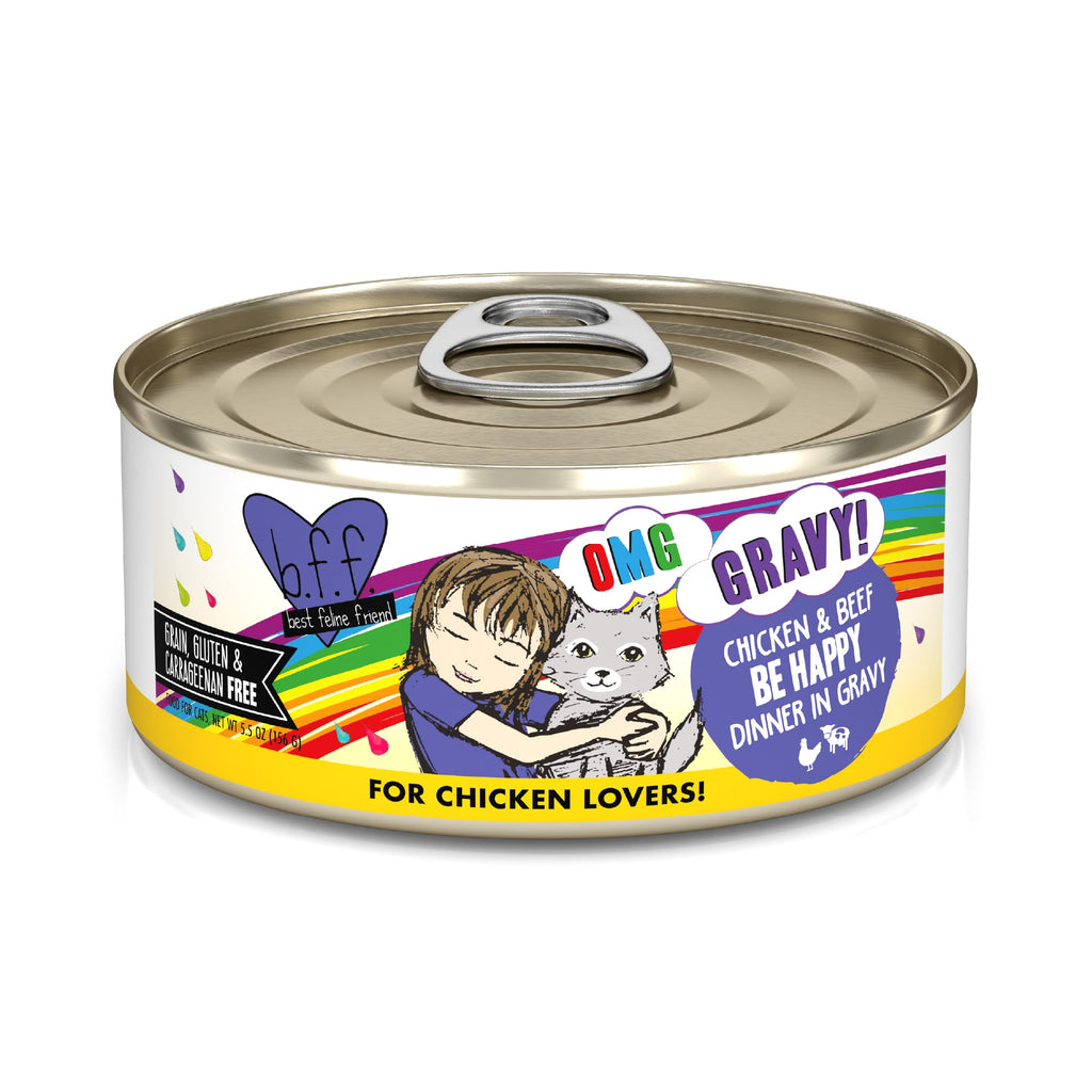 Bff Cat Omg Be Happy Chicken & Beef 5.5oz