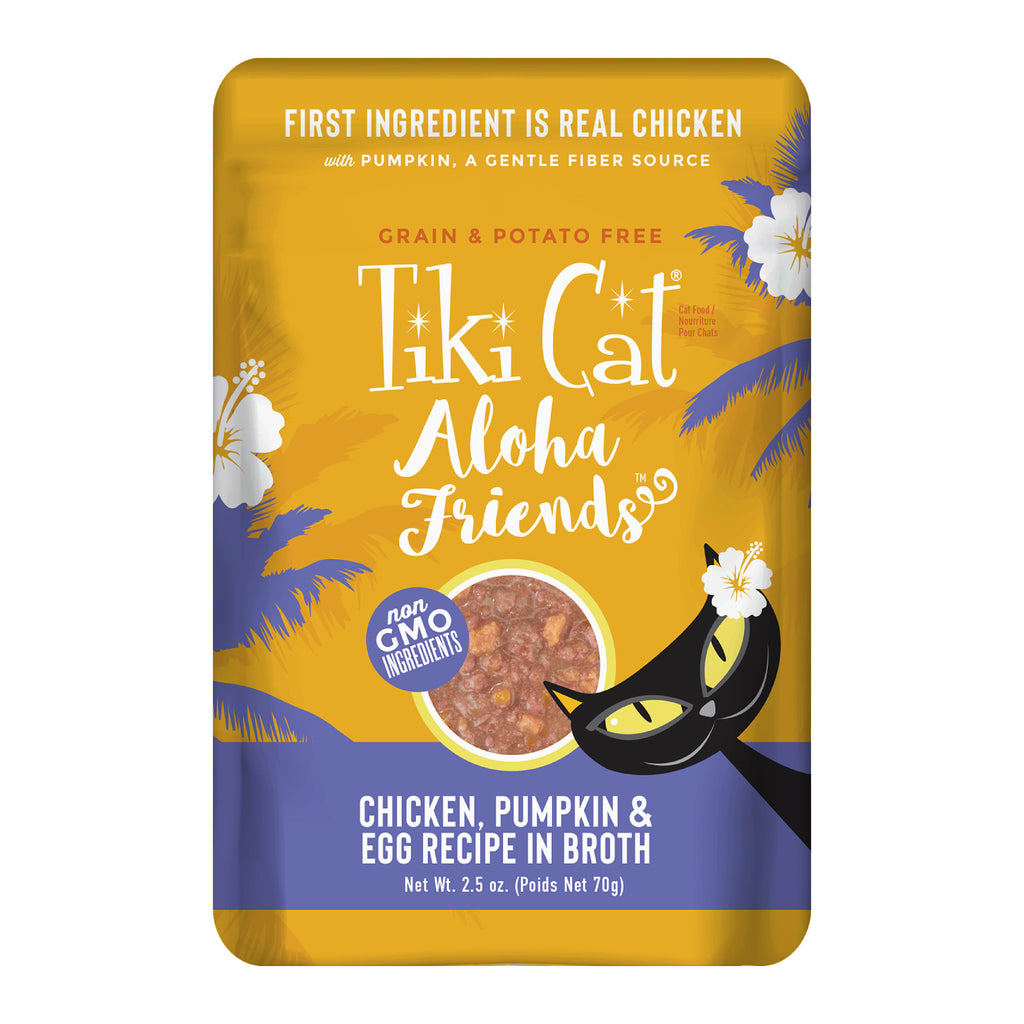 Tiki Cat Aloha Friends Chicken with Pumpkin and Egg Wet C...