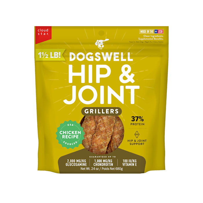 Dogswell Grillers Hip & Joint Dog Treats - Chicken 24 oz