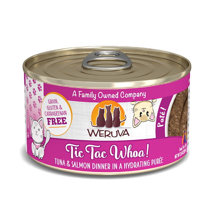 Weruva Tic Tac Whoa Wet Cat Food  (12) 3 oz. Cans