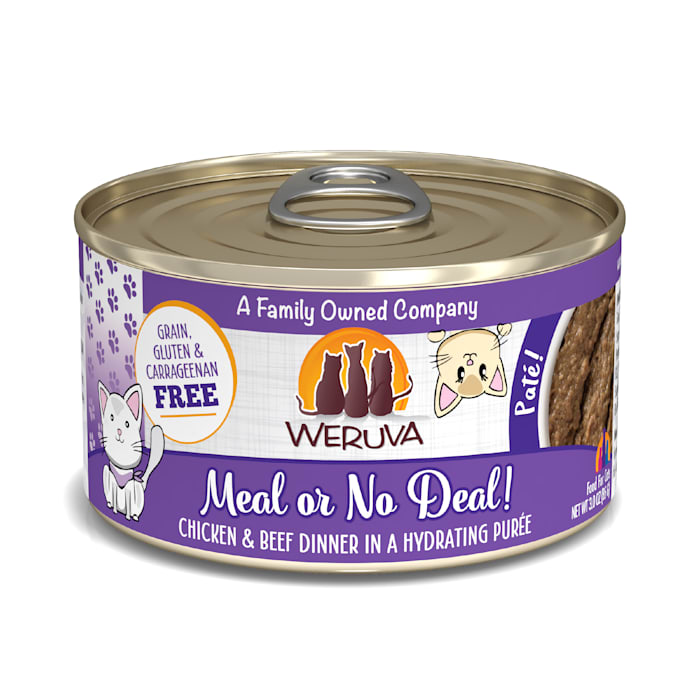 Weruva Classic Pate Cat Food, Meal or No Deal Chicken & Beef, 3 oz Can