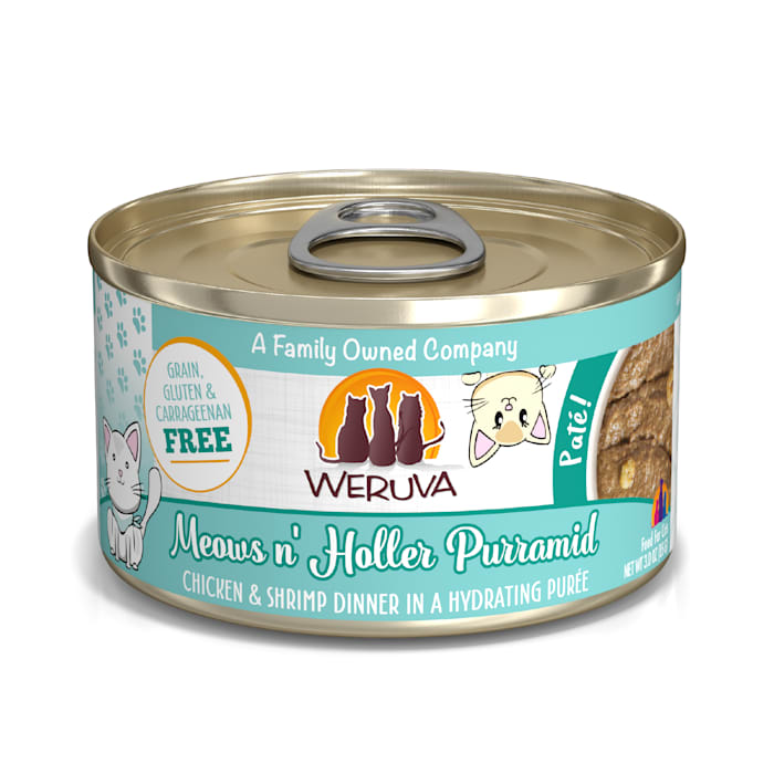Weruva Pate Meows N  Holler Purramid Chicken & Shrimp Din...
