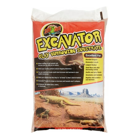 Zoo Med Excavator Clay Burrowing Substrate - Reptile Terrarium Bedding - 10 lb