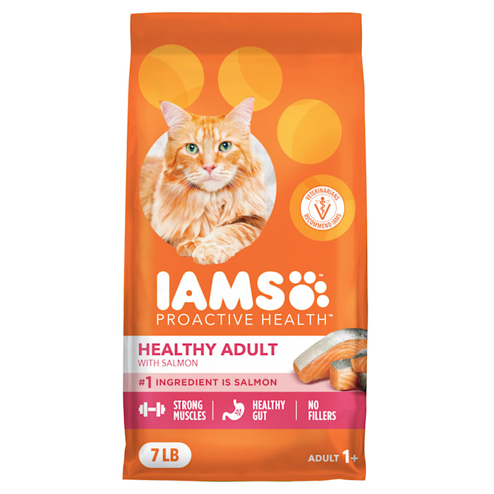 IAMS Proactive Health Adult Salmon & Tuna Dry Cat Food, 7 lbs