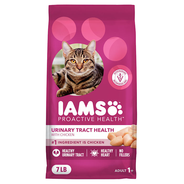 IAMS Proactive Health Urinary Tract Health Chicken Adult Dry Cat Food, 7 lbs