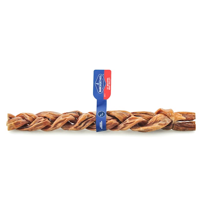 Barkworthies Braided Beef Gullet, 12