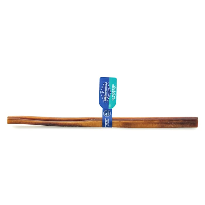 Barkworthies Odor Free Bully Stick - 12" Dog Treat Chew