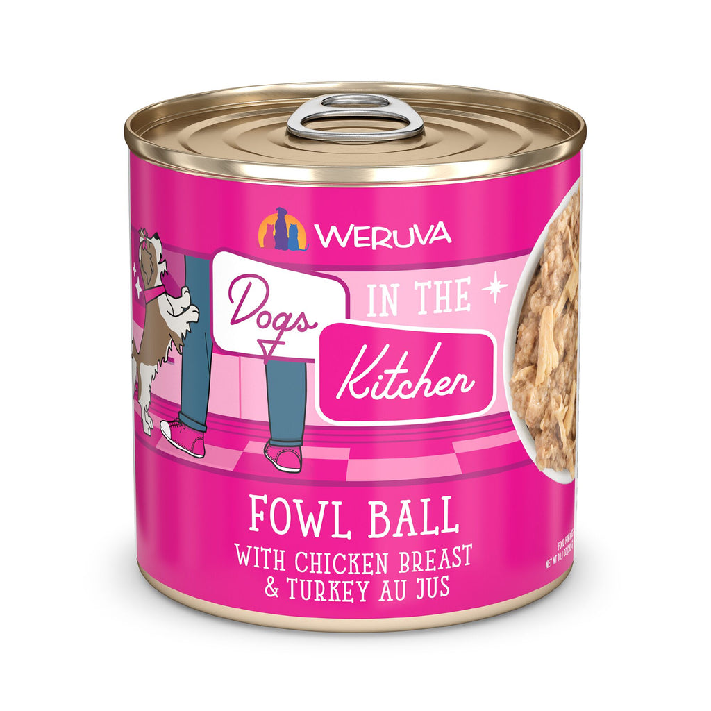Dogs in the Kitchen Fowl Ball with Chicken Breast & Turke...