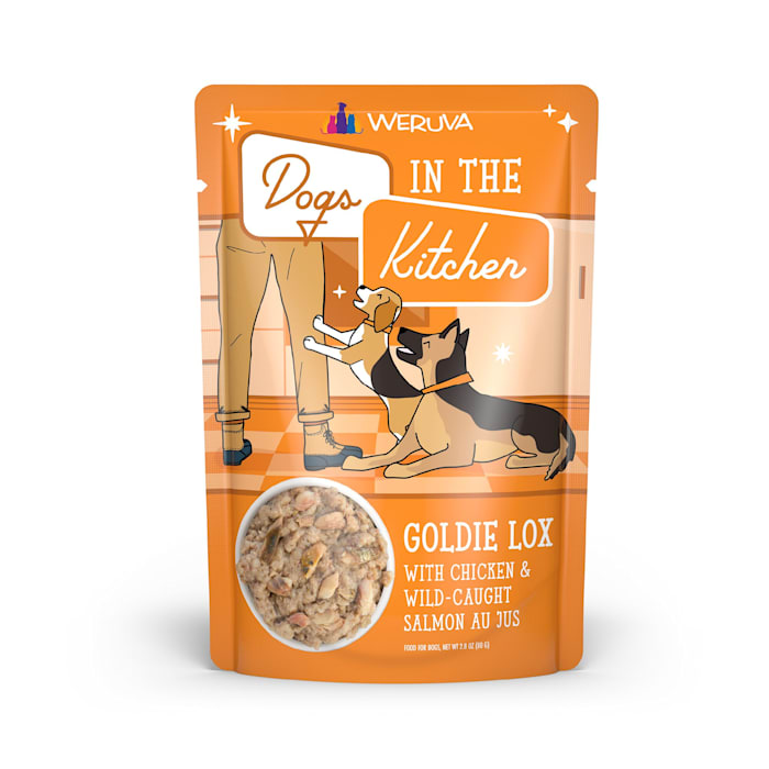 Weruva Dogs in the Kitchen Original Goldie Lox with Chicken & Wild-Caught Salmon Au Jus Dog Food 2.8 Oz