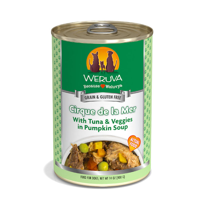 Weruva WU00610 Grain-Free Cirque De La Mer Dog Food  14 o...