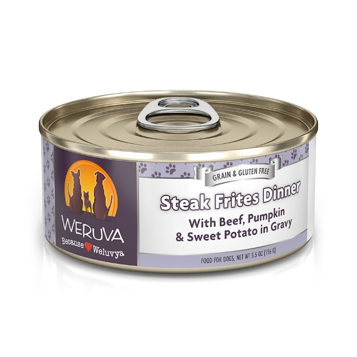 Weruva Classic Dog Food, Steak Frites with Beef, Pumpkin ...