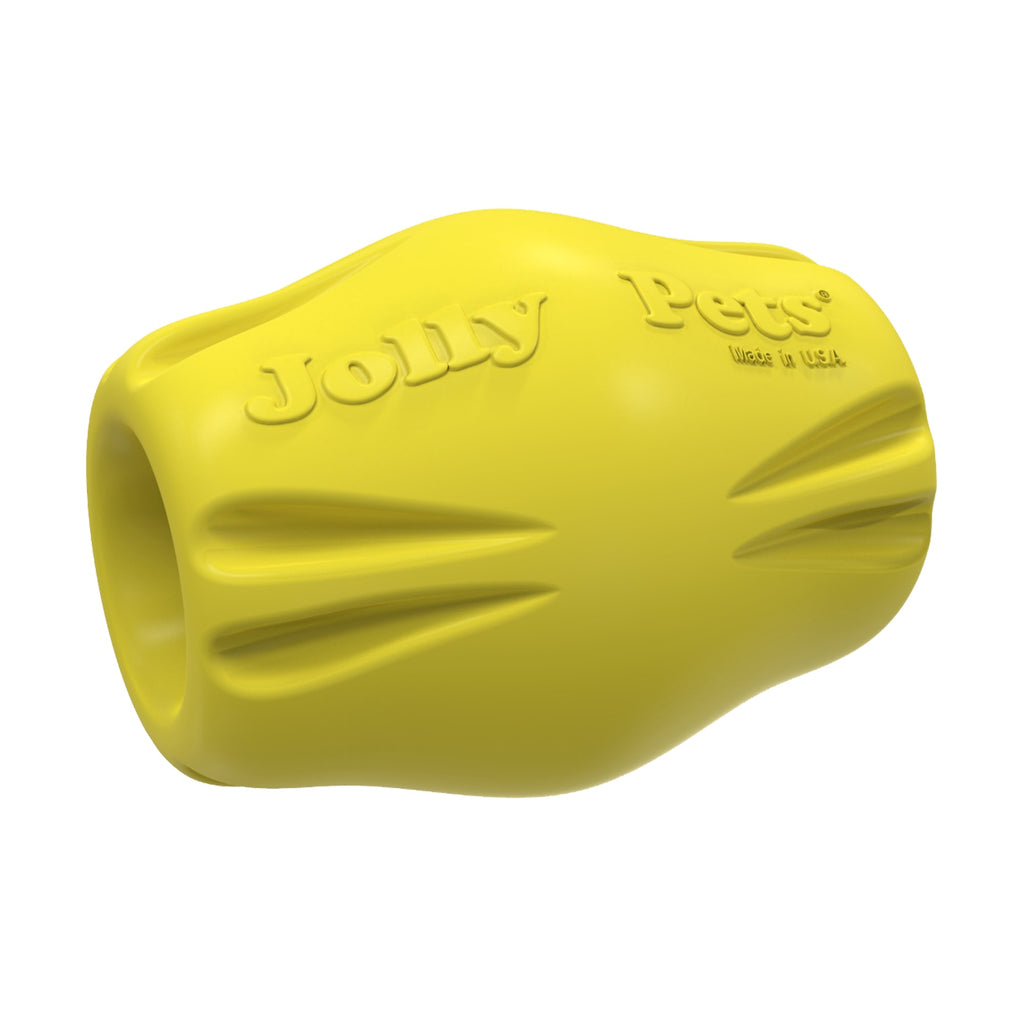 Jolly Pets 4120-YE2 Flex-n-Chew Bobble  Yellow - 2 in.