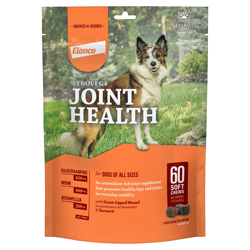 Elanco Synovi G4 Joint Health Soft Chews Dog Supplement - 60 Count
