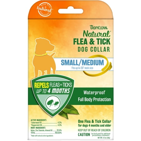 TropiClean Natural* Flea & Tick Repellent Collar for Smal...