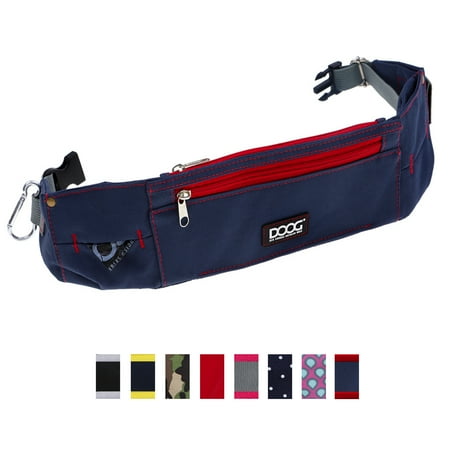 DOOG Walkie Belt Navy/Red - Dog Walking Belt with Treat & Bag Pockets