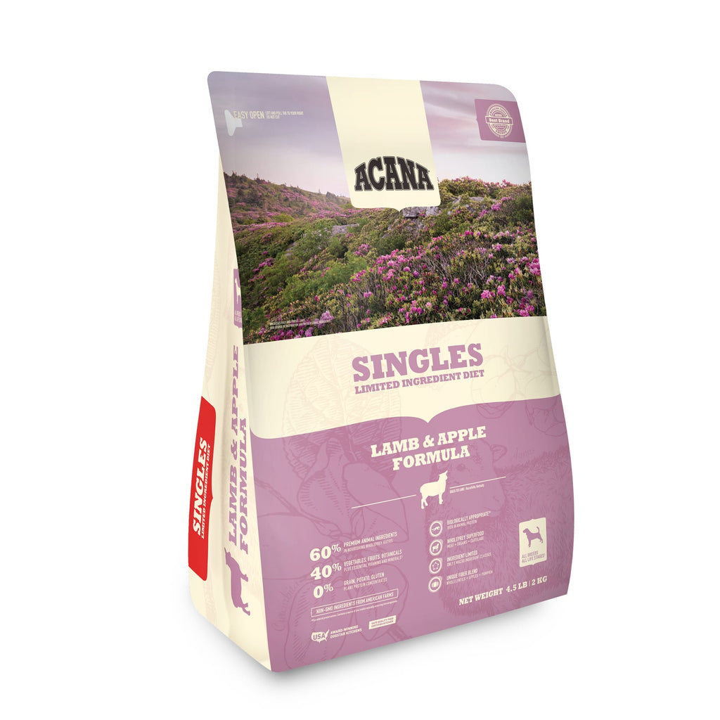 Acana Singles Lamb & Apple Dry Dog Food Limited Ingredient & Grain Free
