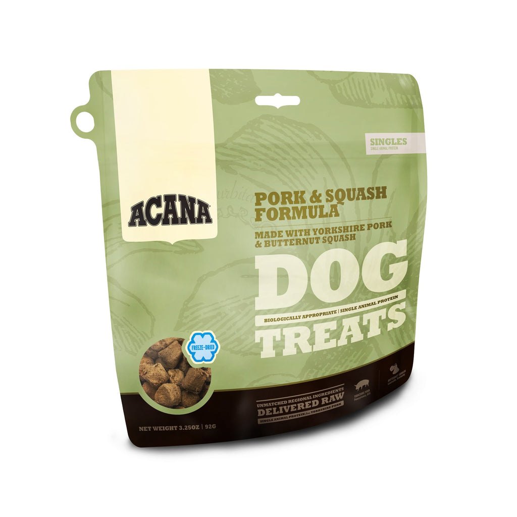 Acana Singles Pork & Squash Dog Treats - Grain-Free, Limited Ingredient, 3.25oz