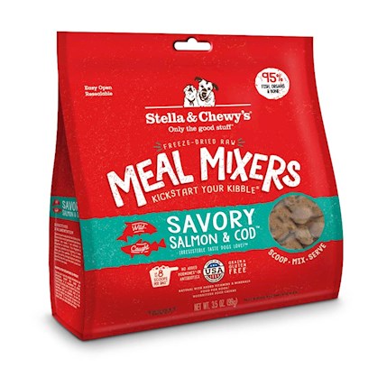 Stella & Chewy's Freeze-Dried Raw Salmon & Cod Meal Mixers Dog Food Topper, 8 oz