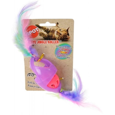Spot Tie Dye Jingle Roller Cat Toy - Assorted Colors - 1 ...