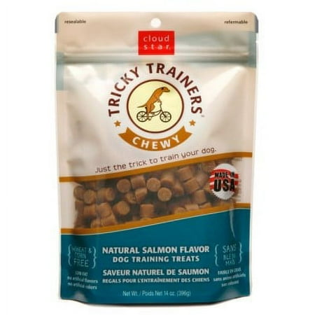 Cloud Star Tricky Trainers Salmon Flavored Chewy Training Dog Treats 14 Oz