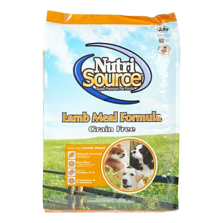NutriSource Grain-Free Lamb Meal & Peas Dry Dog Food, 15 lb Bag
