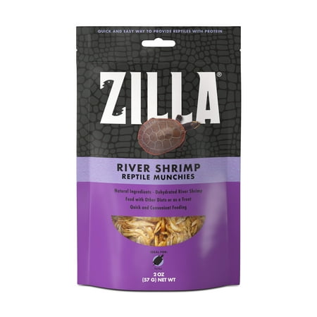 Zilla Reptile Munchies River Shrimp - 2 oz - Reptile Food Treat