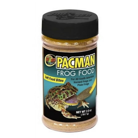 Zoo Med Pacman Frog Food - 2 oz, Nutritious Diet for Horned Frogs & Large Frog Species