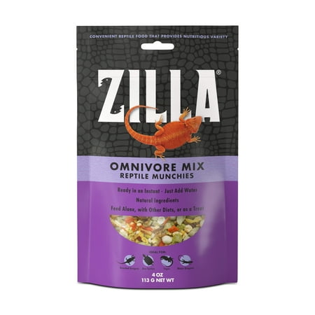 Zilla Reptile Munchies Omnivore Mix - 4 oz Reptile Food