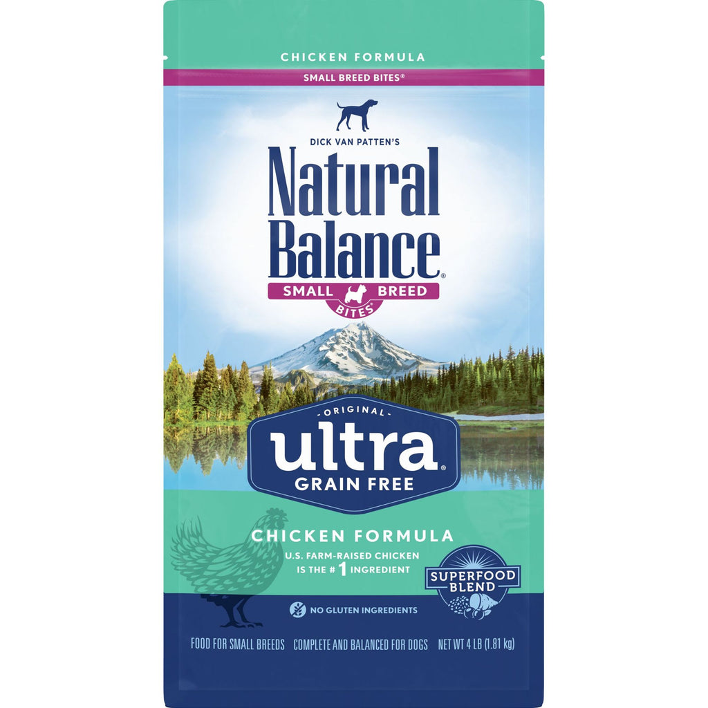Natural Balance Ultra Grain Free Chicken Formula Small Breed Dry Dog Food 4lb
