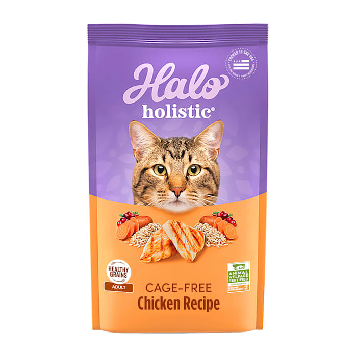 Halo Holistic Chicken & Chicken Liver Dry Cat Food, 10 lb Bag