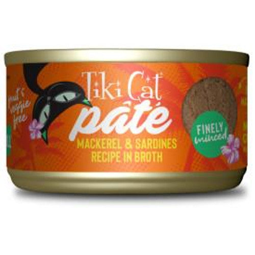Tiki Cat Grill Pate Mackerel & Sardine Wet Cat Food, 2.8 oz