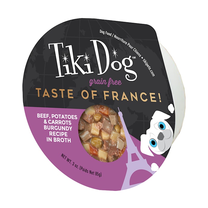 Tiki Dog Petites Gourmet International French Beef Burgun...