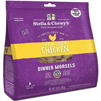 Stella & Chewy's Chicken Dinner Morsels Freeze-Dried Raw Cat Food, 8 oz