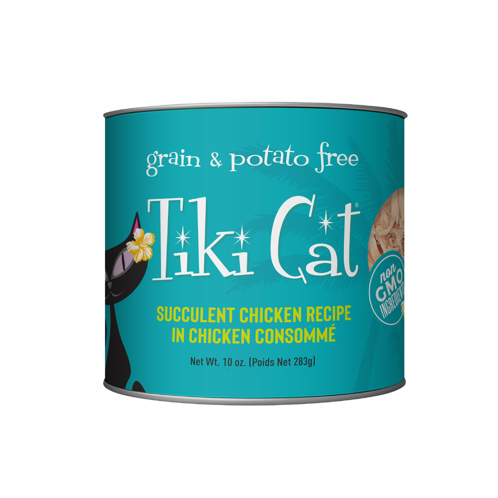 TIKI PETS Cat Luau Grain Free Canned Wet Food for Adult C...