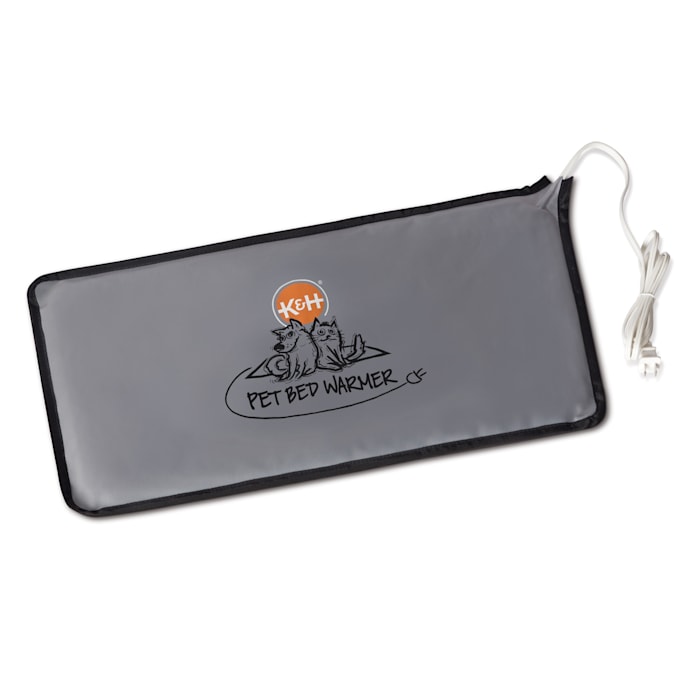 K&H Pet Products Pet Bed Warmer - Large 11x23 Gray - Turns Any Pet Bed Into a Heated Bed