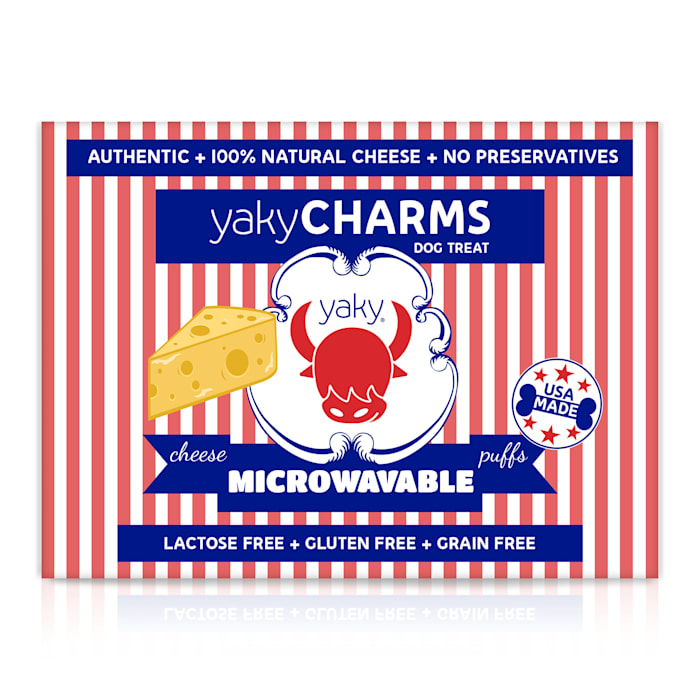 Himalayan Pet Supply Yaky Charms Dog Treats - Microwavable Cheese Puffs - Gluten & Grain Free