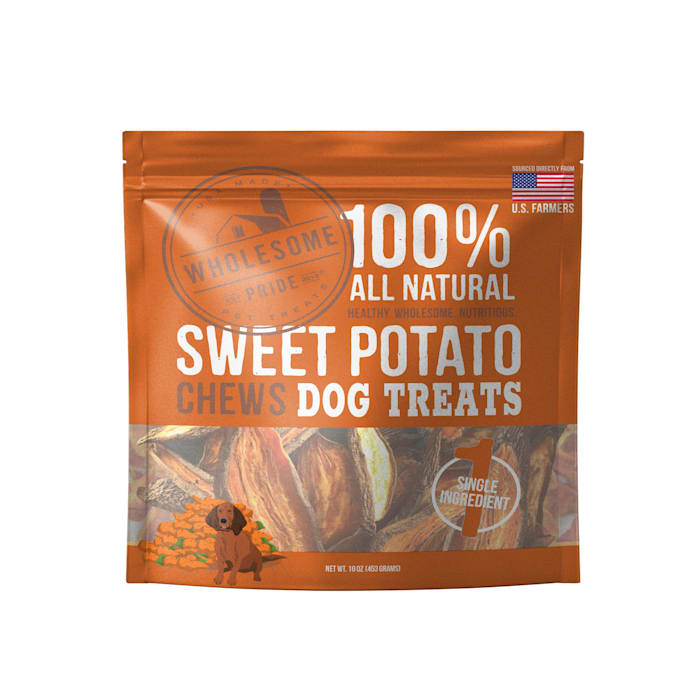 Wholesome Pride Sweet Potato Chews 100% All-Natural Singl...
