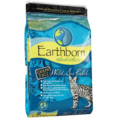 Earthborn Holistic Wild Sea Catch Grain-Free Dry Cat Food, 14 lb