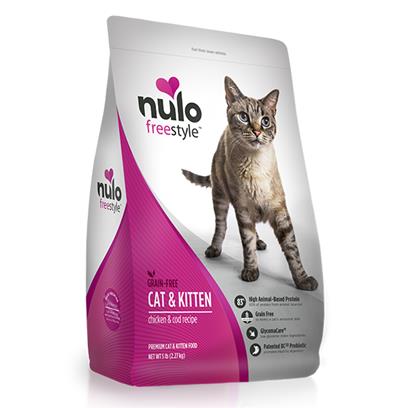 Nulo Freestyle Grain Free Chicken & Cod Recipe Cat & Kitten Food 12 Lbs