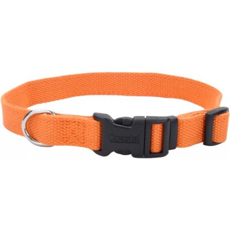 Coastal Pet New Earth Soy Dog Collar - Pumpkin - 3/8" x 6-8" Adjustable