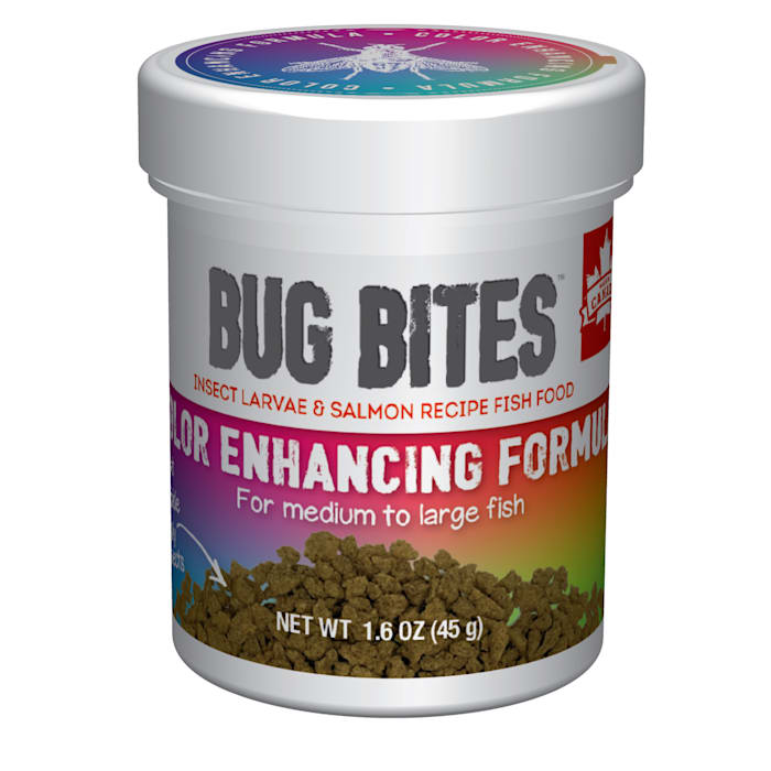 Fluval Bug Bites Color Enhancing Formula for Medium-Large Fish - 1.6 oz