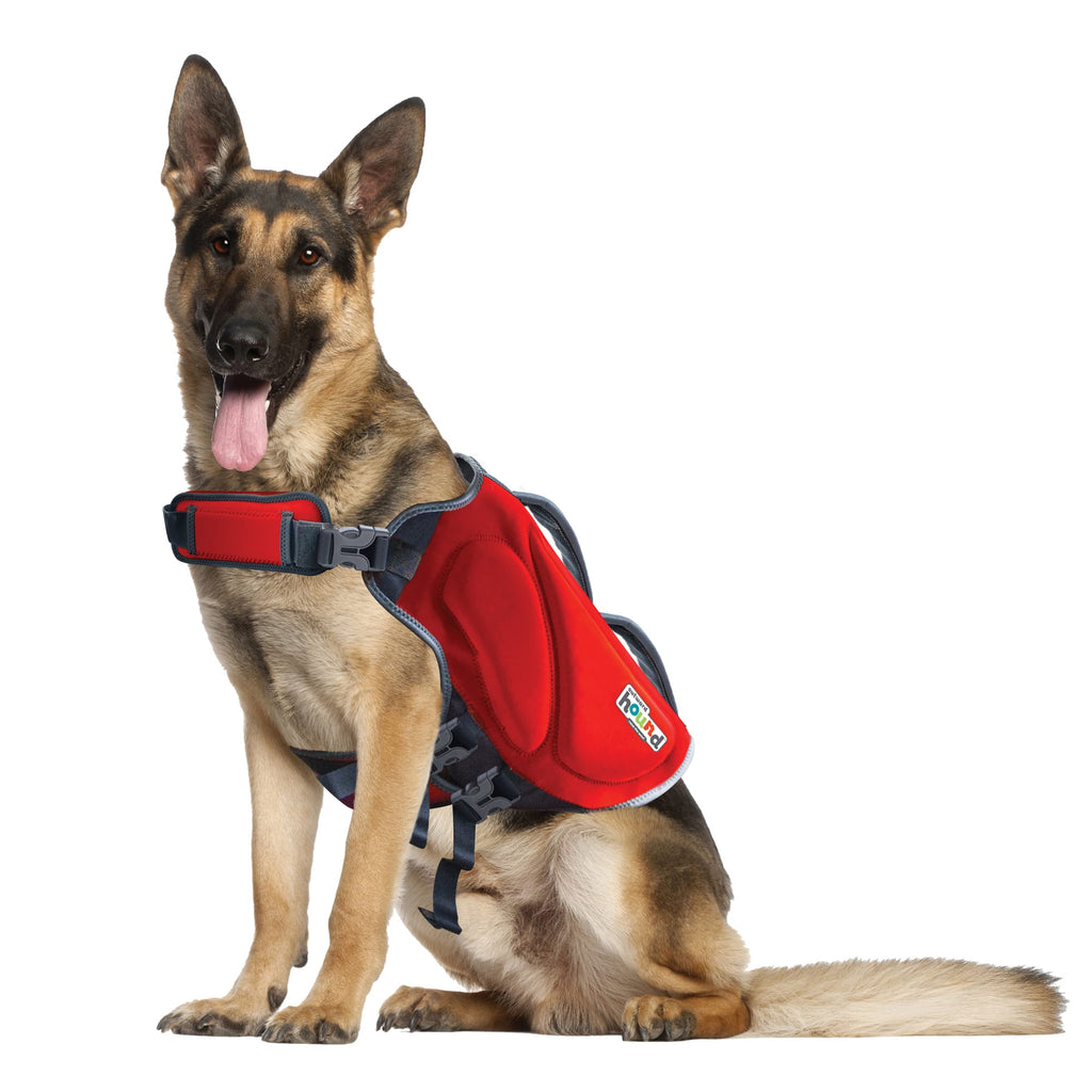 Outward Hound Dawson Swim Dog Life Jacket  Red  Large