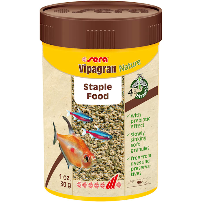 Sera Vipagran Nature Tropical Fish Food - Slow Sinking Granules - 100ml / 1.3 oz