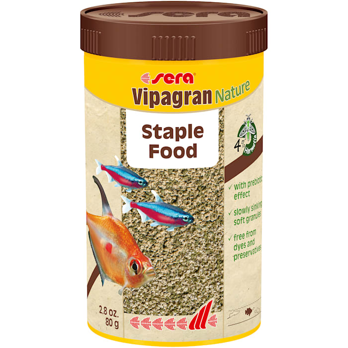 Sera Vipagran Nature Fish Food - Granules for Mid-Water Feeders - 250ml