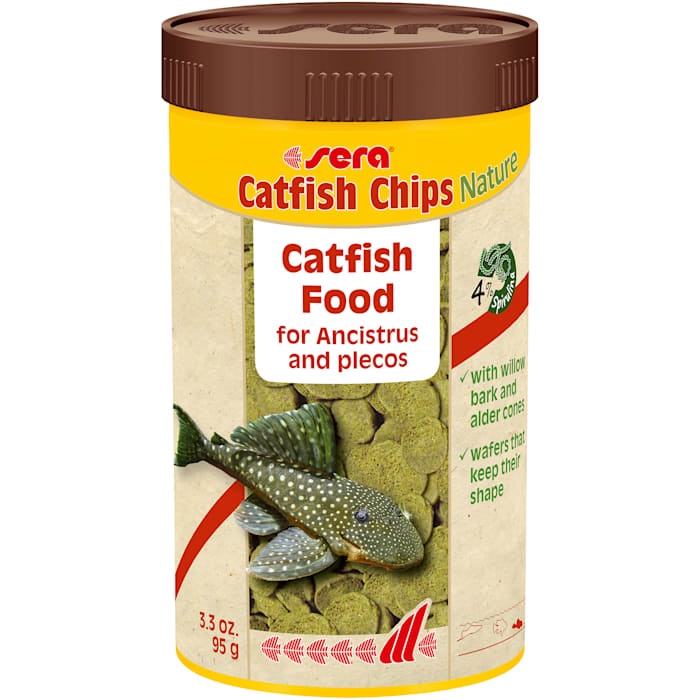 Sera Wels Chips Nature - Catfish & Pleco Food, 250 ml (95 g)