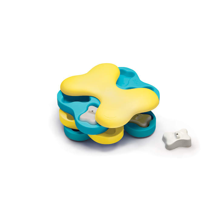 Outward Hound Nina Ottosson Dog Tornado Interactive Puzzle Toy - Level 2 - Blue/Yellow