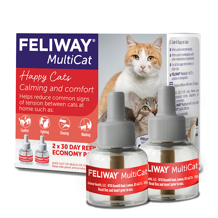 Feliway Multicat Diffuser Refill 2 Refills 48ml Each Calm...
