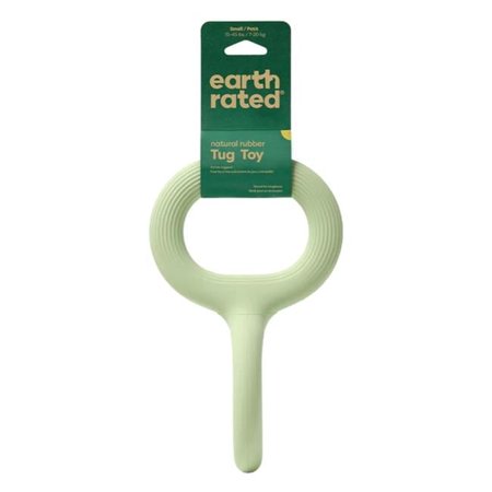 Earth Rated 870856001571 Rubber Tug Dog Toy  Green - Small